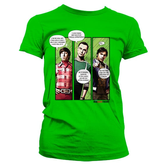 TBBT - Superhero Quips Girly T-Shirt – T-shirt femme