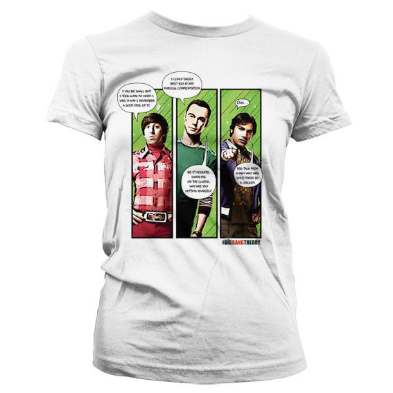TBBT - Superhero Quips Girly T-Shirt – T-shirt femme