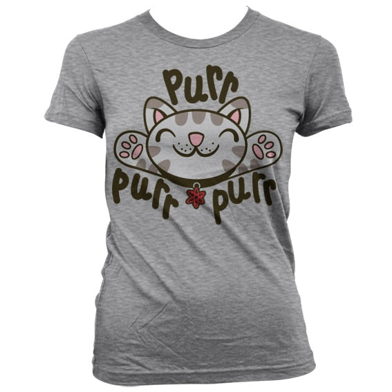 Soft Kitty - Purr-Purr-Purr Girly T-Shirt – T-shirt femme